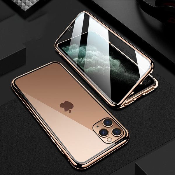 Metal 360 Magnetic Case for iphone 11 pro max case Cover coque Bumper for iphone xr xs se 2020 7 8 plus xs max Phone Cases Funda