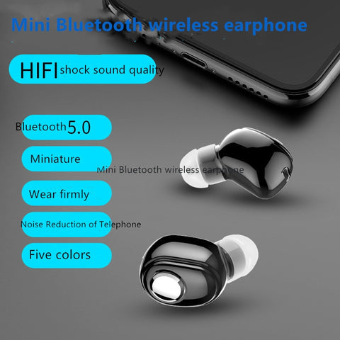 Hot Mini Wireless L15 Bluetooth Earphone V5.0 Stereo In-ear Headset Earbud for Sports Running Earbuds Earphones for Android IOS